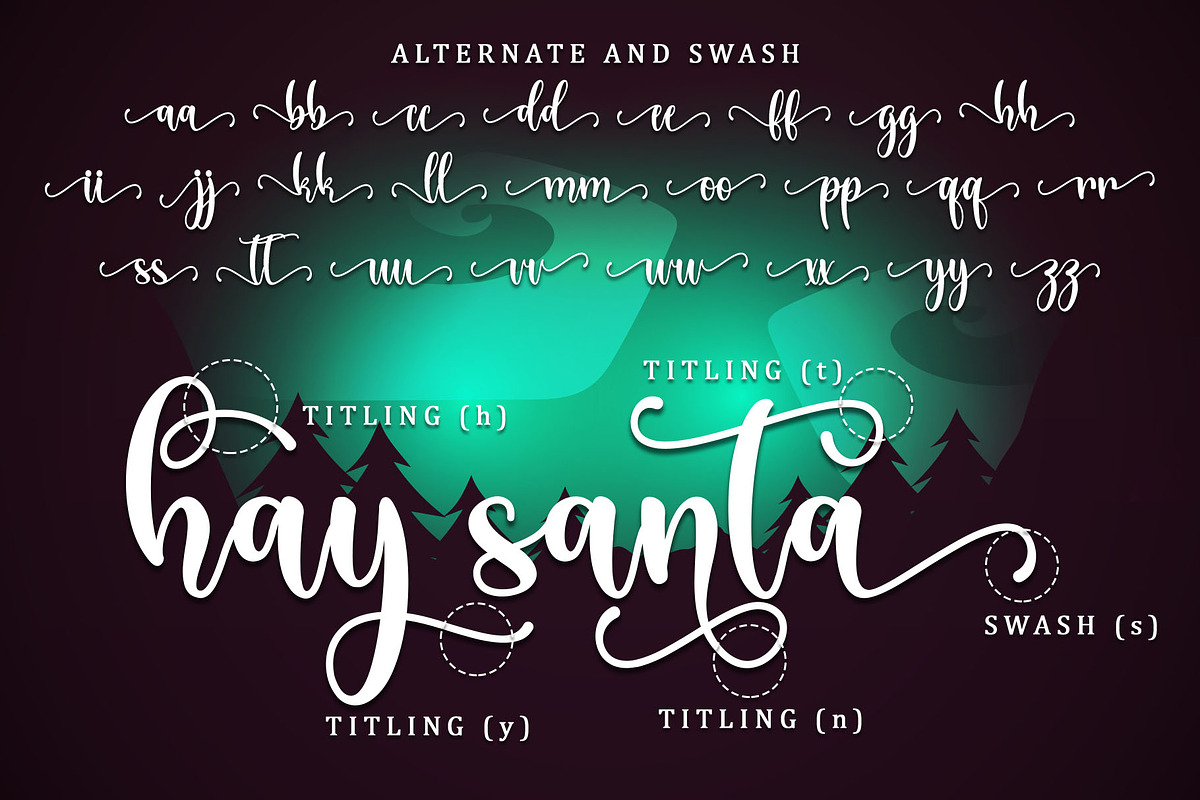 Christmas Style - Modern Calligraphy, a Script Font by alifryanzulfikar (Photo 7 of 8)