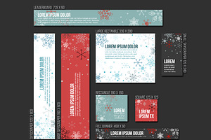 Vector christmas banner templates, a Templates & Theme by Orson