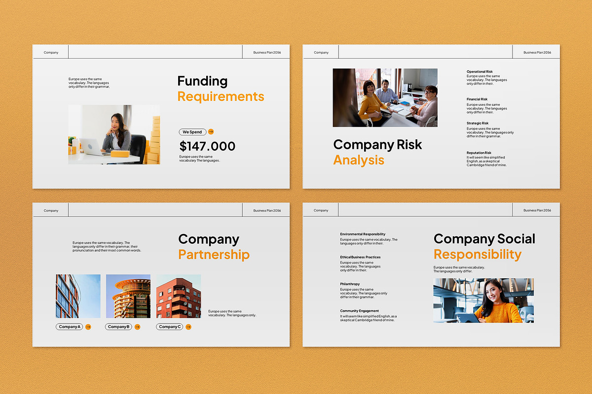 Modern Business Plan Presentation, a Presentation Template by graphicook (Photo 4 of 5)