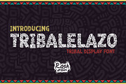 Tribalelazo - Tribal Display Font, a Handwritten Font by Rashdrawn (Thumbnail 1 of 5)