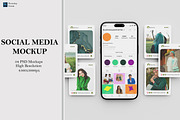 High Quality Social Media Mockup, a Wearable Device Mockup by Ataku Design (Thumbnail 1 of 5)