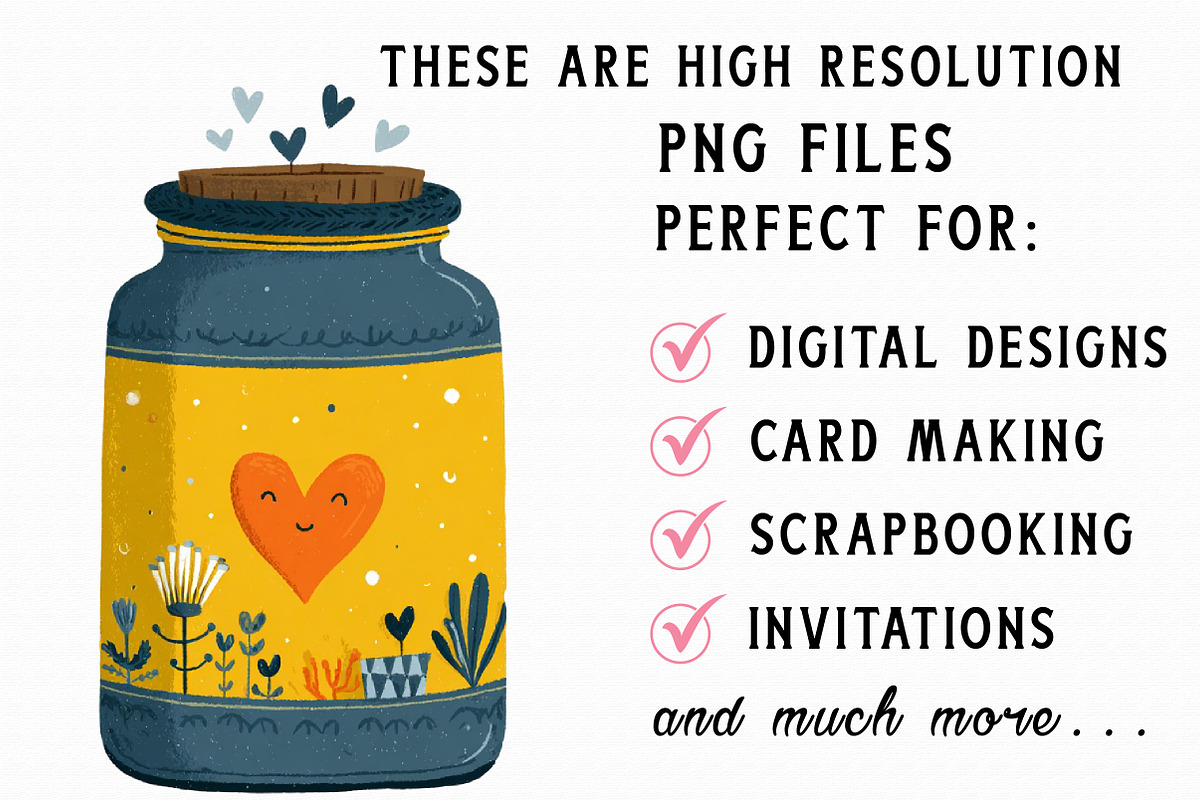 Whimsical Cozy Valentine Clipart, an Illustration by Libby Wishes (Photo 6 of 6)