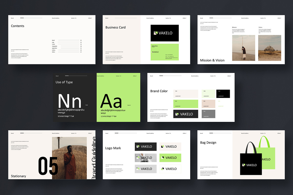Brand Guidelines Template, a Presentation Template by UpSolution (Photo 2 of 6)