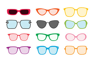 Stylish Eyeglass Frames, an Object Illustration by Saba Vector