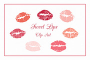 Lips Vector Pattern & Clip Art, a Pattern Graphic by patternpop studio (Thumbnail 2 of 2)