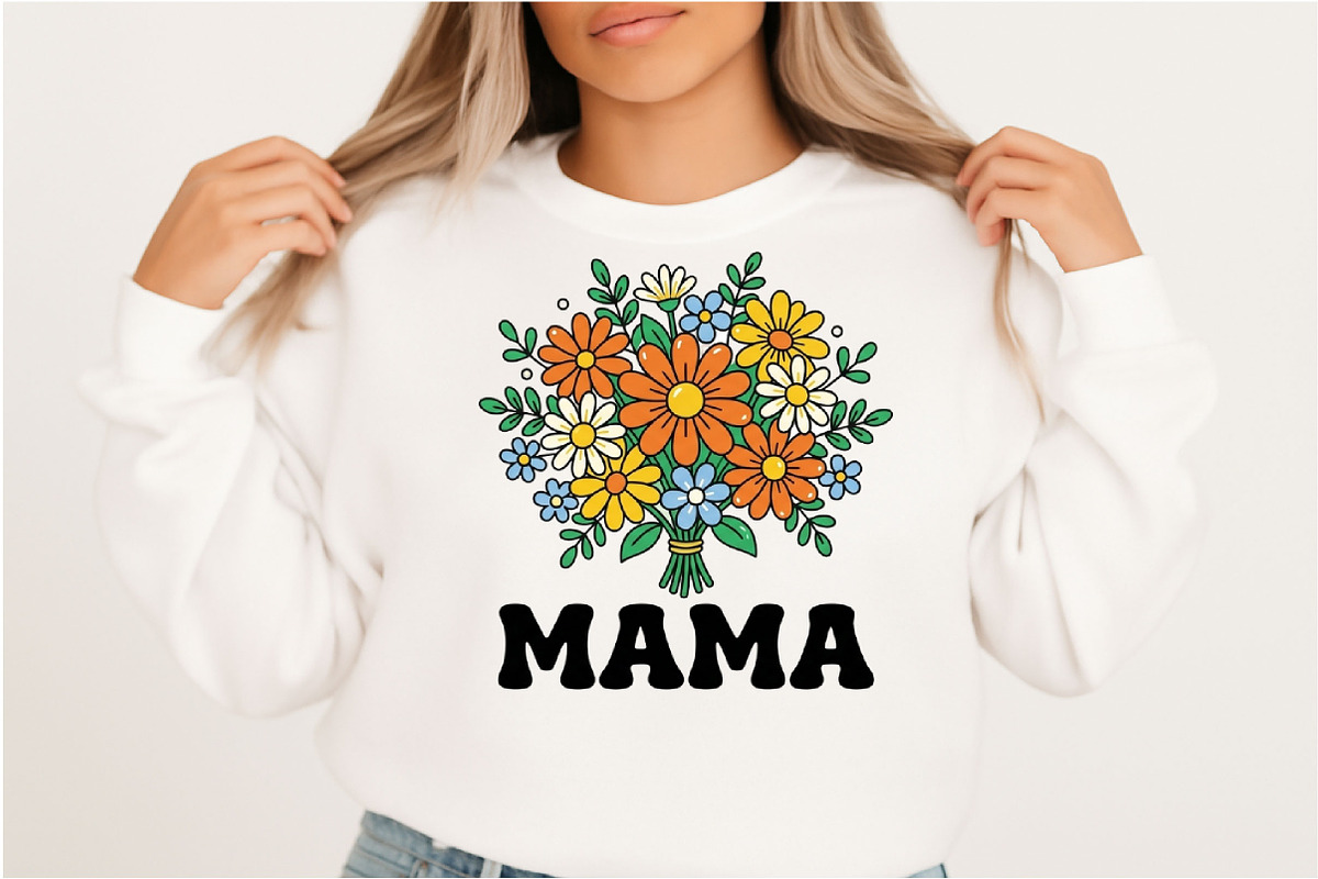 Floral Mama Png, Mother's Day Png, a Seasonal Illustration by Designking (Photo 6 of 6)
