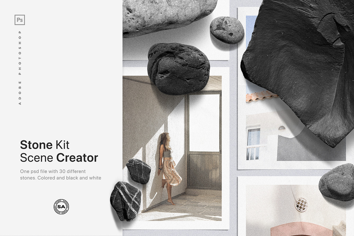 30 Realistic Stone Scene Creator, a Presentation Template by Artcoast Std. (Photo 1 of 10)