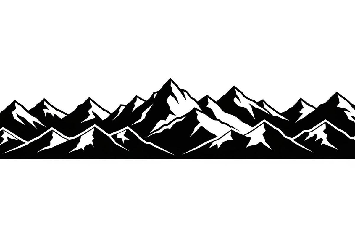 50 Mountain Landscape Silhouette Bun, an Illustration by Designer_Momina (Photo 23 of 51)