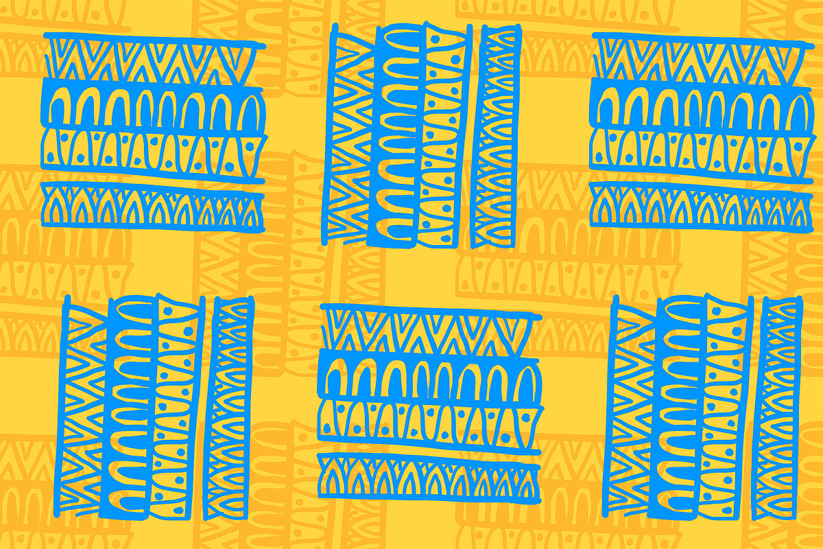 5 Seamless Ethnic Patterns, a Pattern Graphic by Swathi Kirthyvasan (Photo 3 of 5)