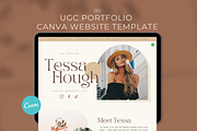 UGC Creator Canva Portfolio Website, a Landing Page Template by BLDGtheBoutique (Thumbnail 2 of 10)