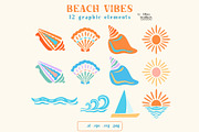 Beach Vibes Vector Seamless Patterns, a Pattern Graphic by Olya Haifisch (Thumbnail 6 of 9)