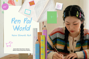 Pen Pal World: Naive Elements Pack