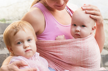 Mother with children stock photo containing baby and blonde, a Person Photo by oksix