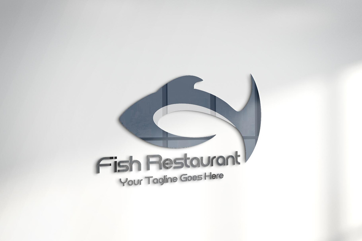 Modern Fish Restaurant Logo, a Branding & Logo Template by YUDesignStore (Photo 5 of 12)