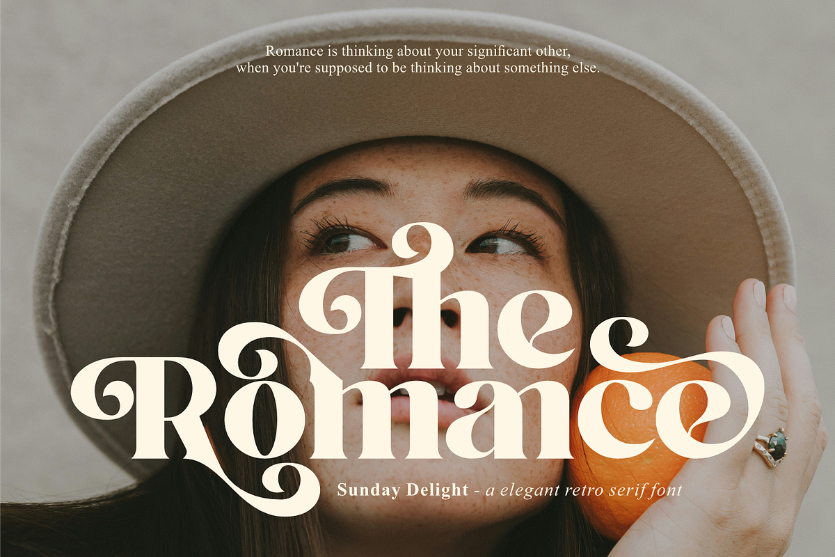 Sunday Delight - Elegant Retro Font, a Serif Font by Keithzo (Photo 3 of 12)