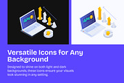 Data Analytics Isometric Icon Set, a Duotone Icon by Vectors Market (Thumbnail 4 of 9)