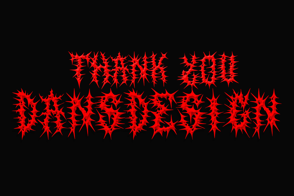 SALVOR Metal Horror Blackletter Font, a Blackletter Font by dansdesign (Photo 11 of 20)