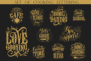 Set of vector cooking lettering, a Poster Template by Anna's Lettering (Thumbnail 1 of 13)
