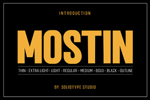 Mostin Typeface