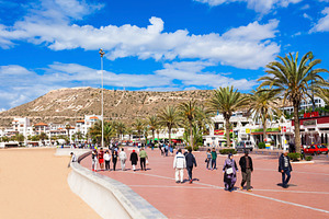 Agadir seafront, Morocco, a Photo by saiko3p