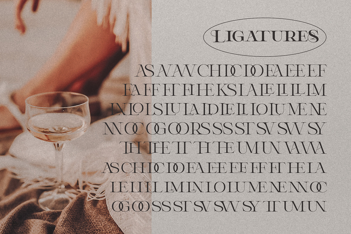 Delluna | Ligature Serif Family, a Serif Font by Krismagraph (Photo 9 of 14)