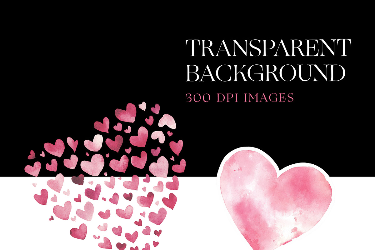 Heart Shapes Clipart, Red Heart PNG, a Decorative Illustration by BrushstrokeArtGB (Photo 7 of 9)