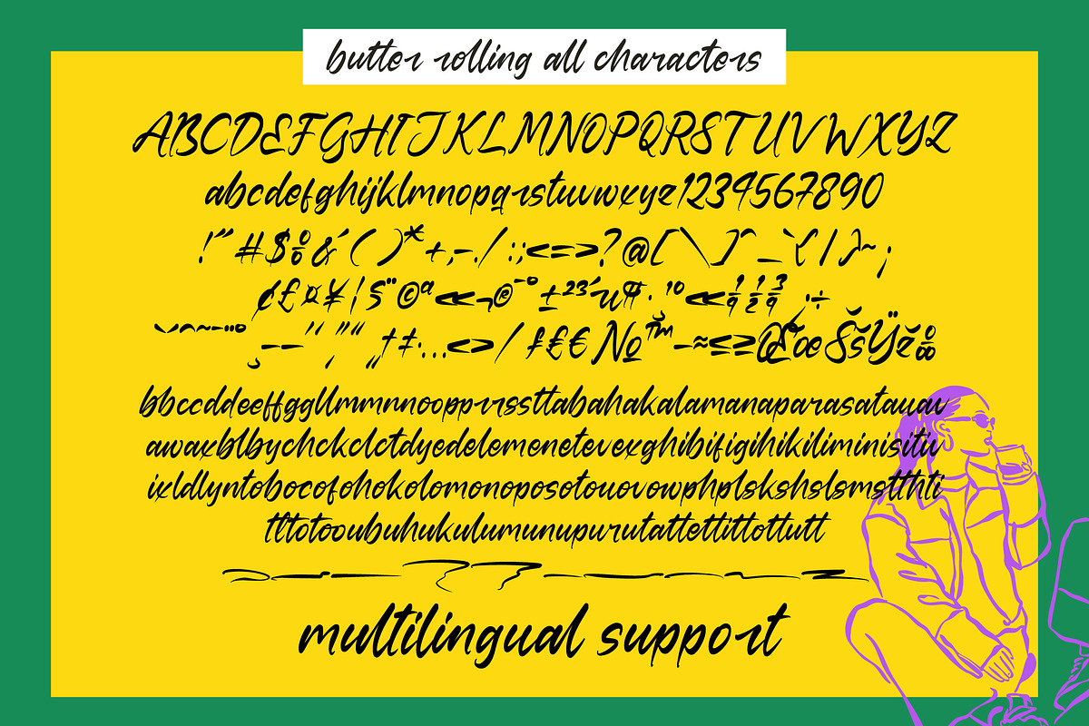 Butter Rolling Natural Handwritten, a Script Font by Letterena Studios Script (Photo 10 of 10)