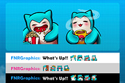 Snorlax Twitch Emote – Pokemon Emote, an Illustration by FNR Graphics (Thumbnail 4 of 6)