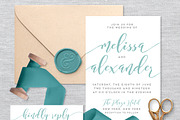 Wedding Invite mockup bundle scene, a Print Template by chattypress (Thumbnail 4 of 5)