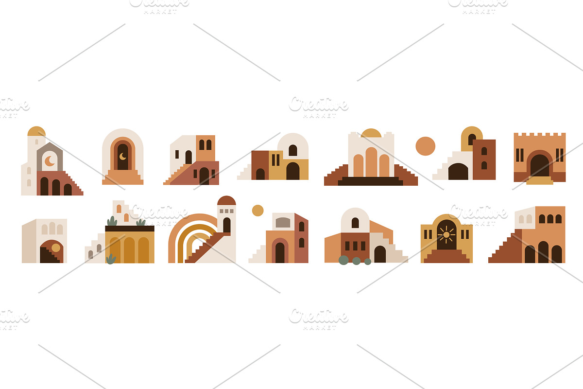 Architecture bohemian elements, an Object Illustration by YummyBuum