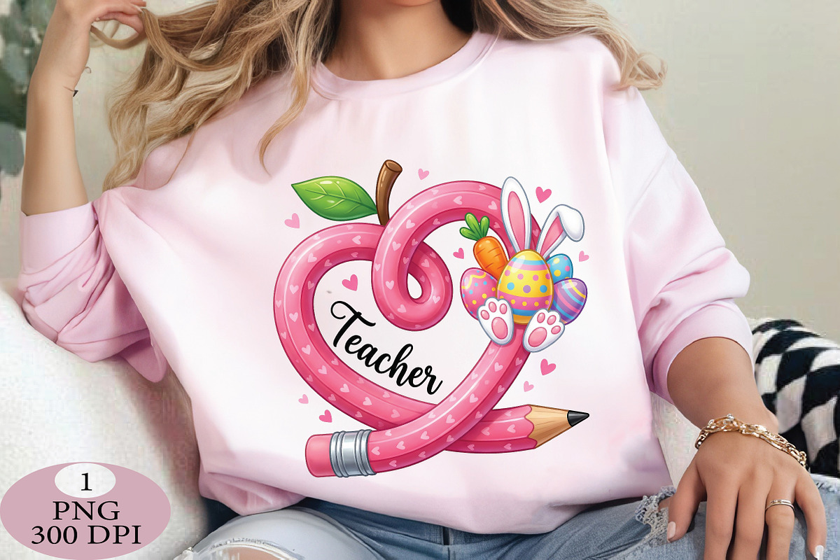Easter Heart Pencil Png, an Illustration by Daily.Designs (Photo 5 of 5)