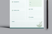 Recipe Card Template, a Stationery Template by MightyDesign (Thumbnail 3 of 8)