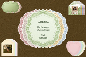 The Embossed Paper Collection, an Object Graphic by OliaMuseDesign