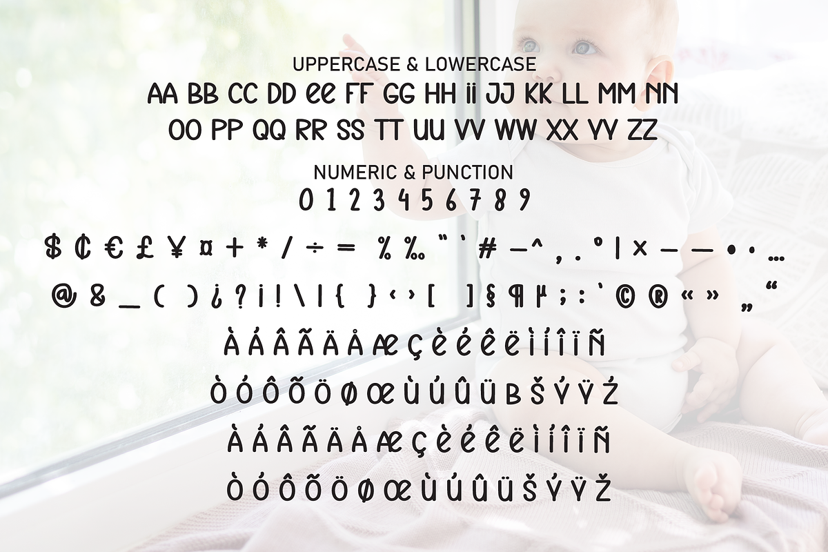 Baby Morning | Script Font, a Script Font by Scratchones (Photo 7 of 8)