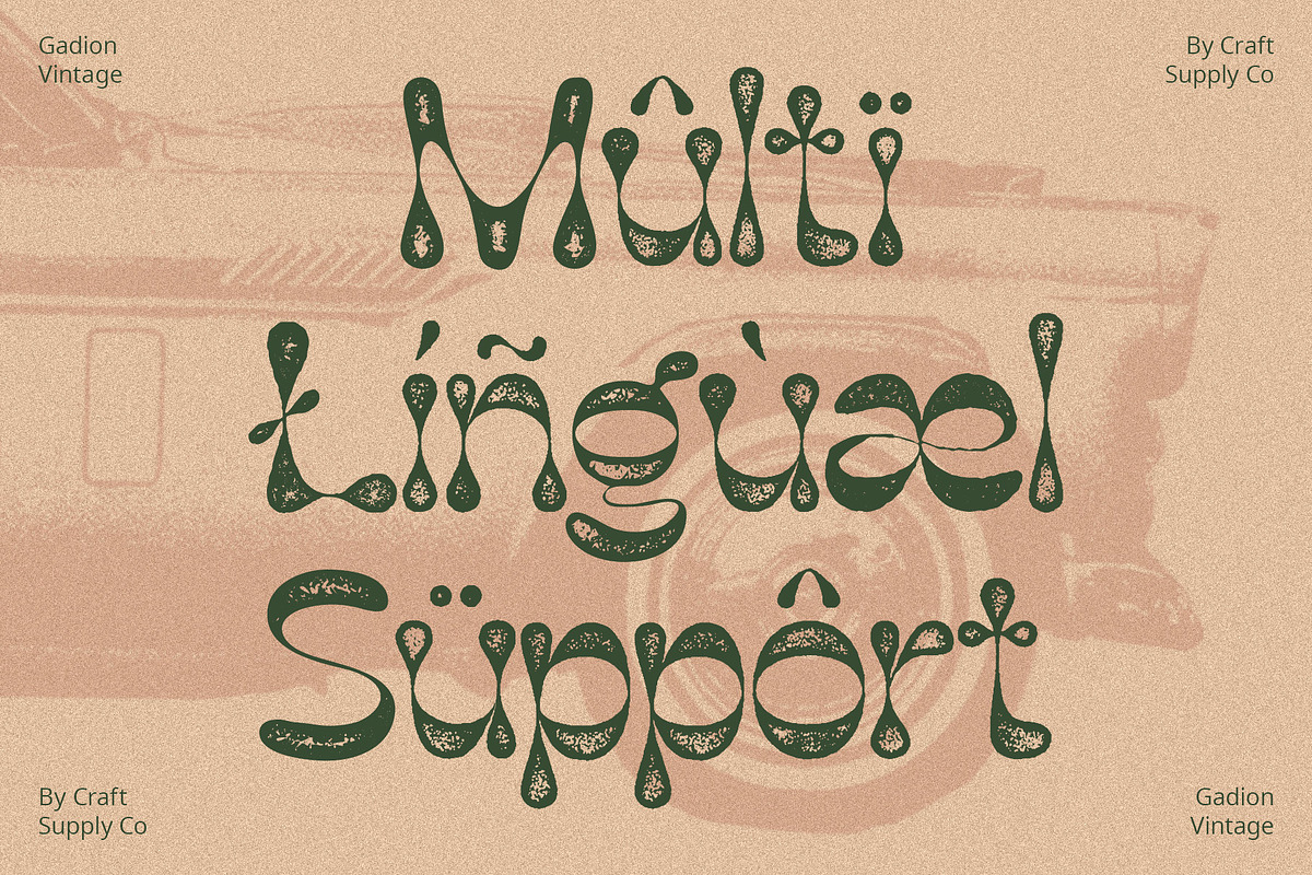 Gadion Vintage, a Serif Font by Craft Supply Co. (Photo 5 of 8)