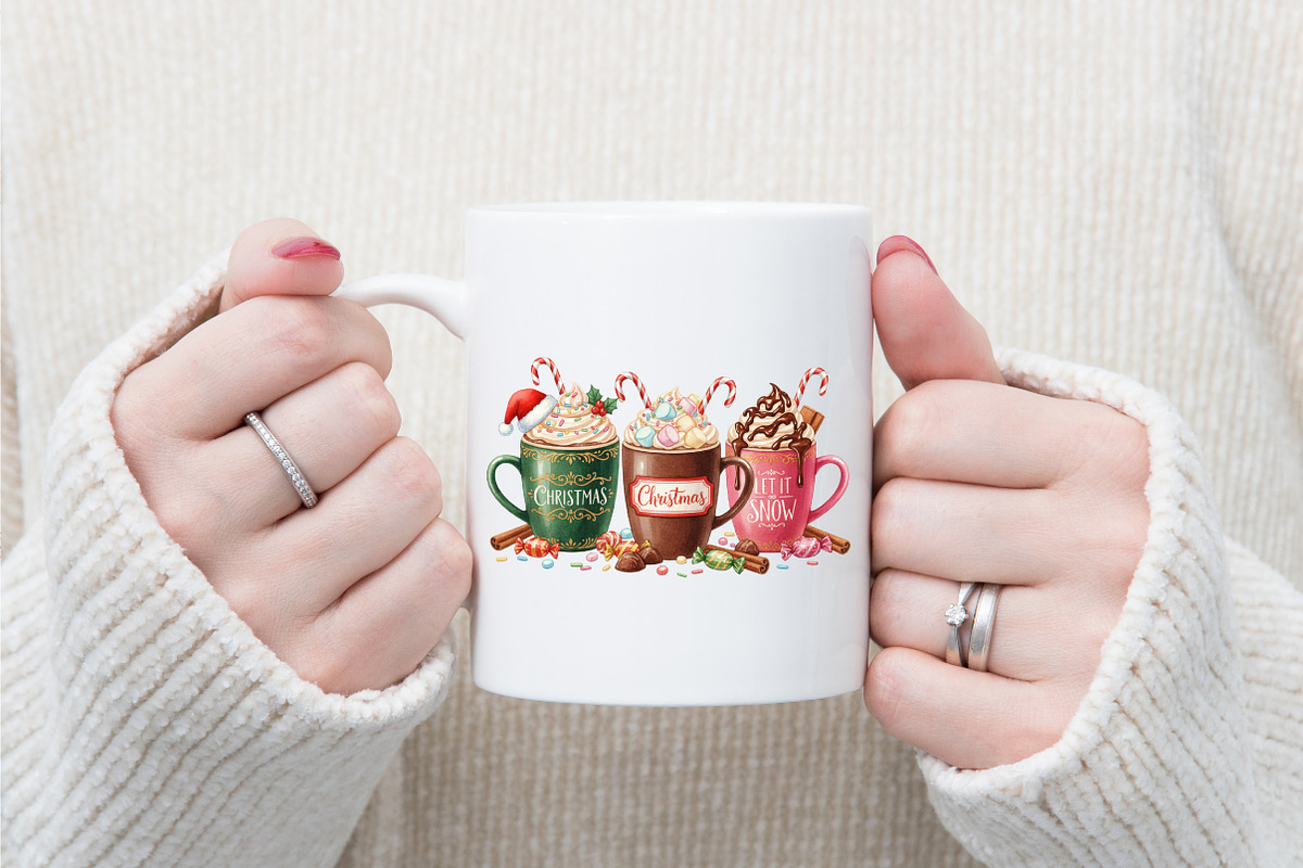 Let It Snow Christmas Coffee Png, an Illustration by designcity5 (Photo 5 of 8)