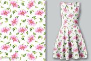Pink flowers watercolor, a Decorative Illustration by Colibri Watercolor (Thumbnail 6 of 9)