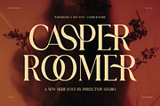 Casper Roomer Elegant Serif Font, a Serif Font by Perfectype (Thumbnail 1 of 8)