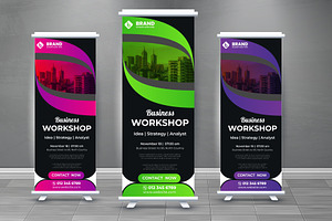 Business Roll up banner template., a Poster Template by Graphicbonny