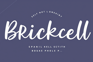 Brickell Modern Calligraphy Font