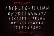Morbid Night - Display Font, a Script Font by Alpaprana (Thumbnail 5 of 10)