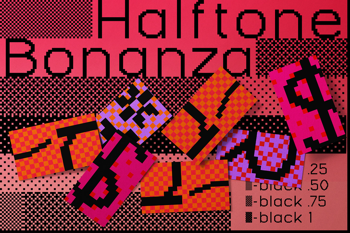 Rimini pixel - Geometric retro type, a Sans Serif Font by Gianluca_Bergo (Photo 4 of 6)