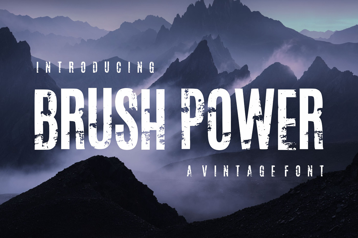 Brush Power - Modern Grunge Font, a Sans Serif Font by Limited.studio (Photo 1 of 7)