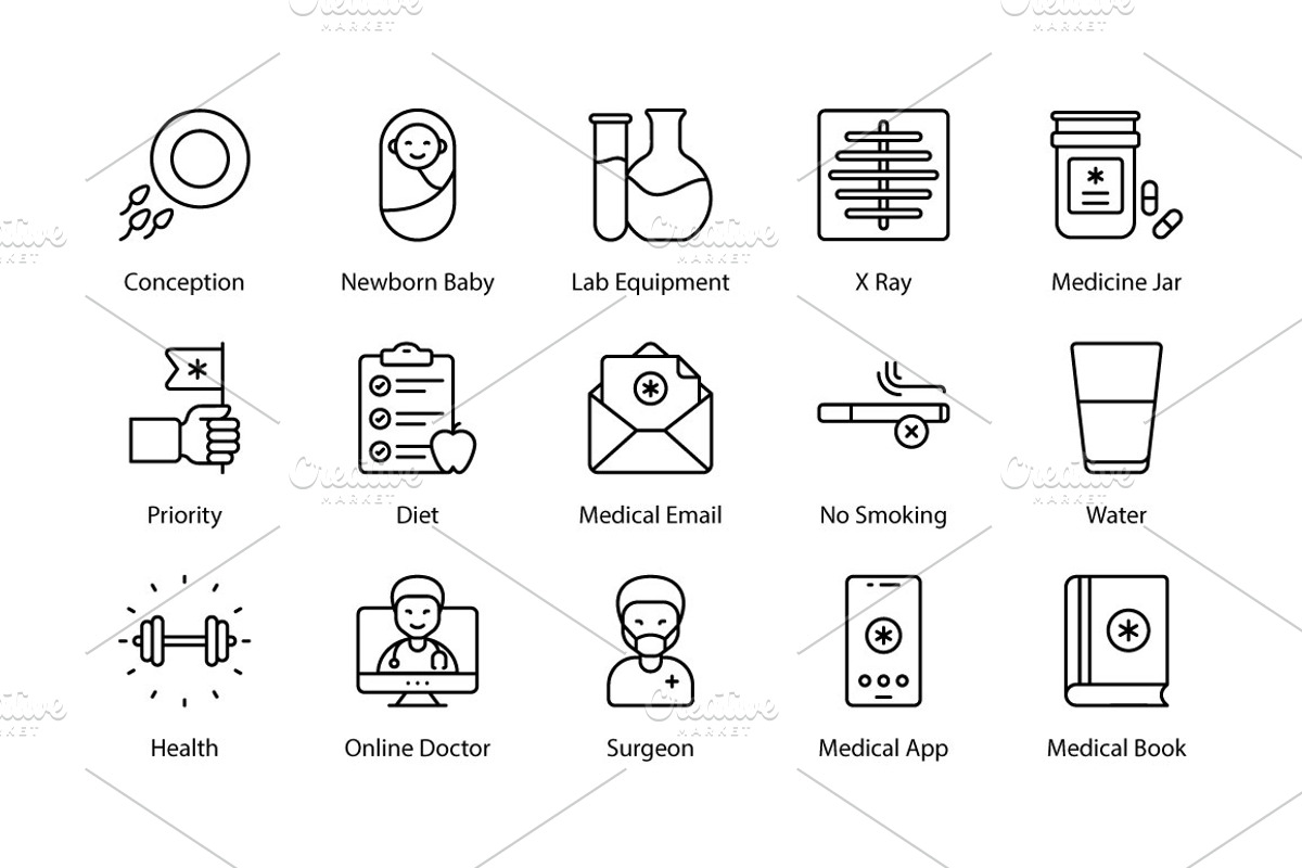 Medical and Heath icons, an Icon by Vector Squad (Photo 5 of 7)