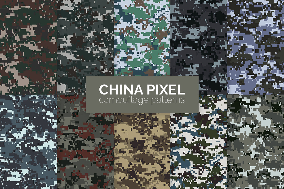 240 Camouflage Patterns Bundle, a Pattern Graphic by 3Y_Design (Photo 16 of 26)