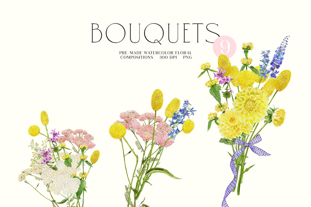 JUNE Watercolor Summer Collection, a Decorative Illustration by Kaleriia (Photo 3 of 15)