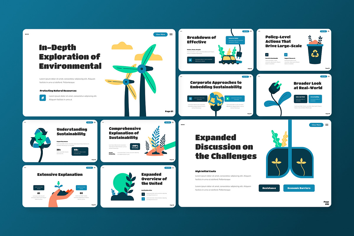 Sustainability Infographic Slides, a Presentation Template by Antstheme (Photo 4 of 4)