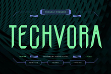 Techvora Creative Techno Font