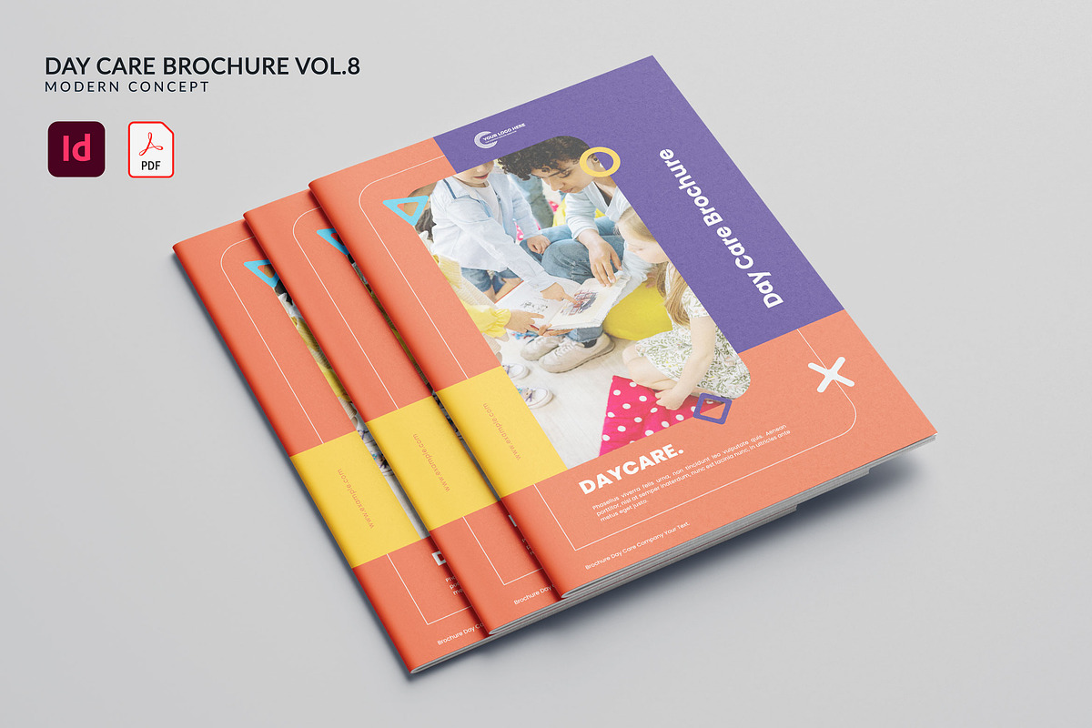 Day Care Brochure Vol.8, a Brochure Template by Bewalrus Studio (Photo 1 of 10)