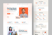 Job Finder Landing Page Design, a Landing Page Template by salahuddinuix (Thumbnail 2 of 2)
